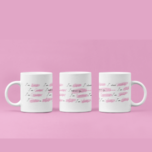 11 oz ceramic mug with positive affirmations daily encouragement by HeartSwapz