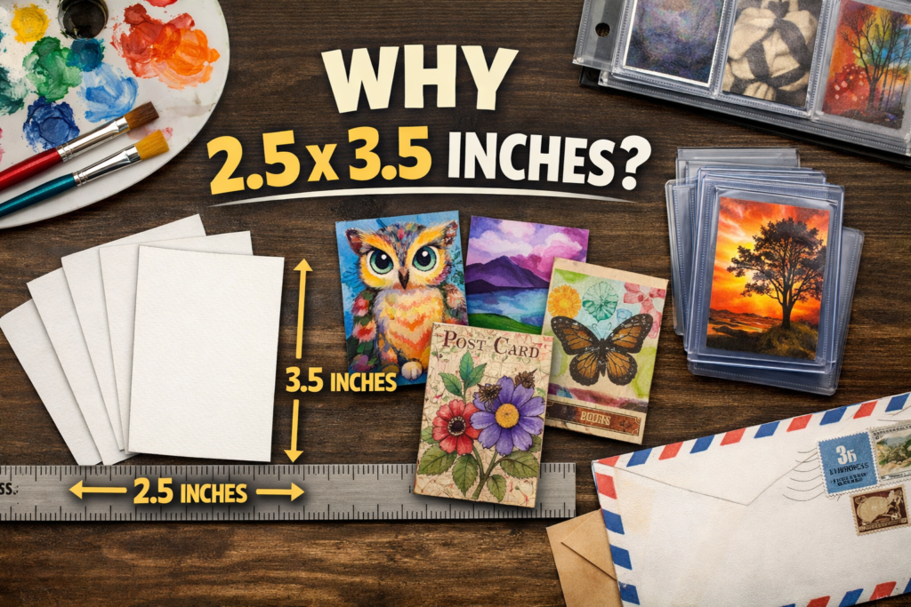 What size are ATC cards standard 2.5x3.5 inch dimensions explained