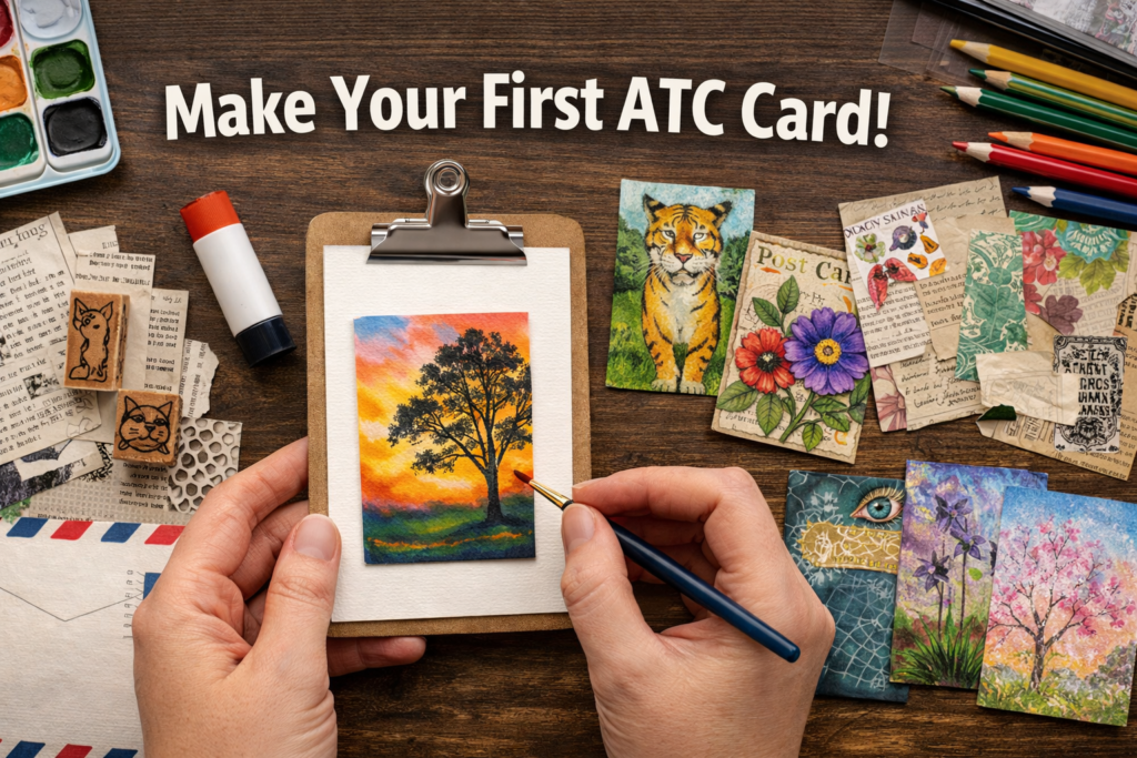 How to make ATC cards beginner guide to artist trading cards by HeartSwapz